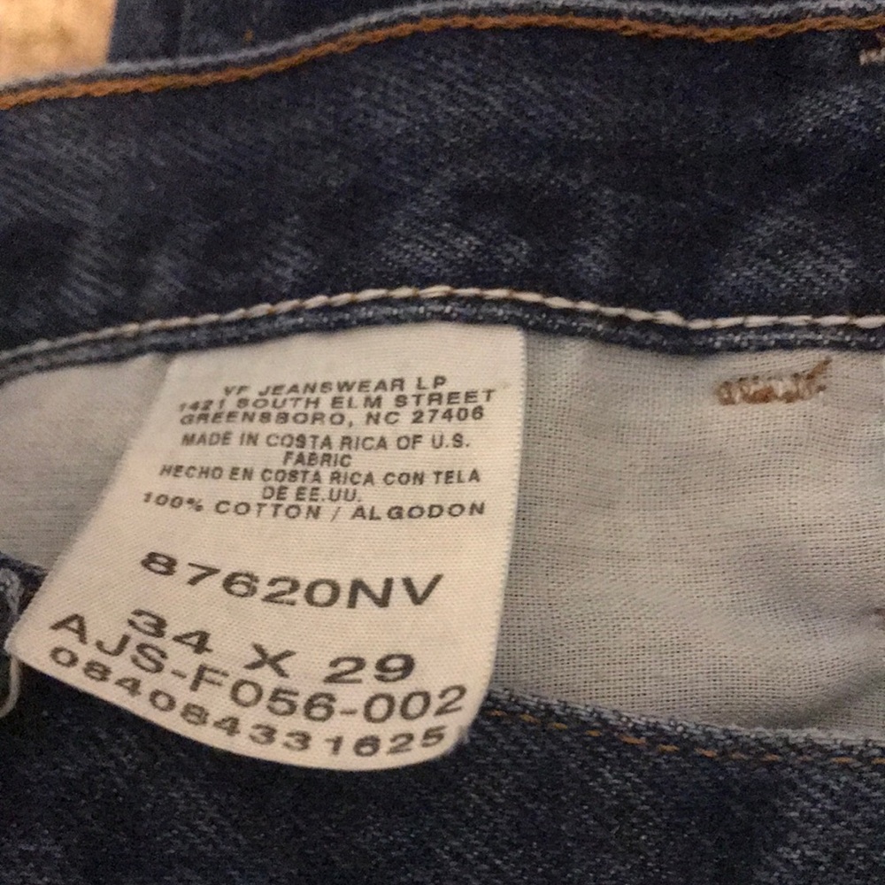 Men’s Rustler Jeans 34x29 Dark